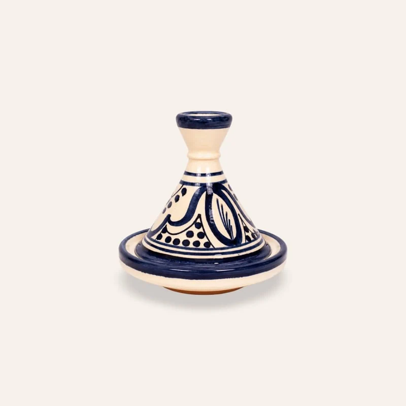 Marokkanisches Tajine-Gewürzregal in Blau