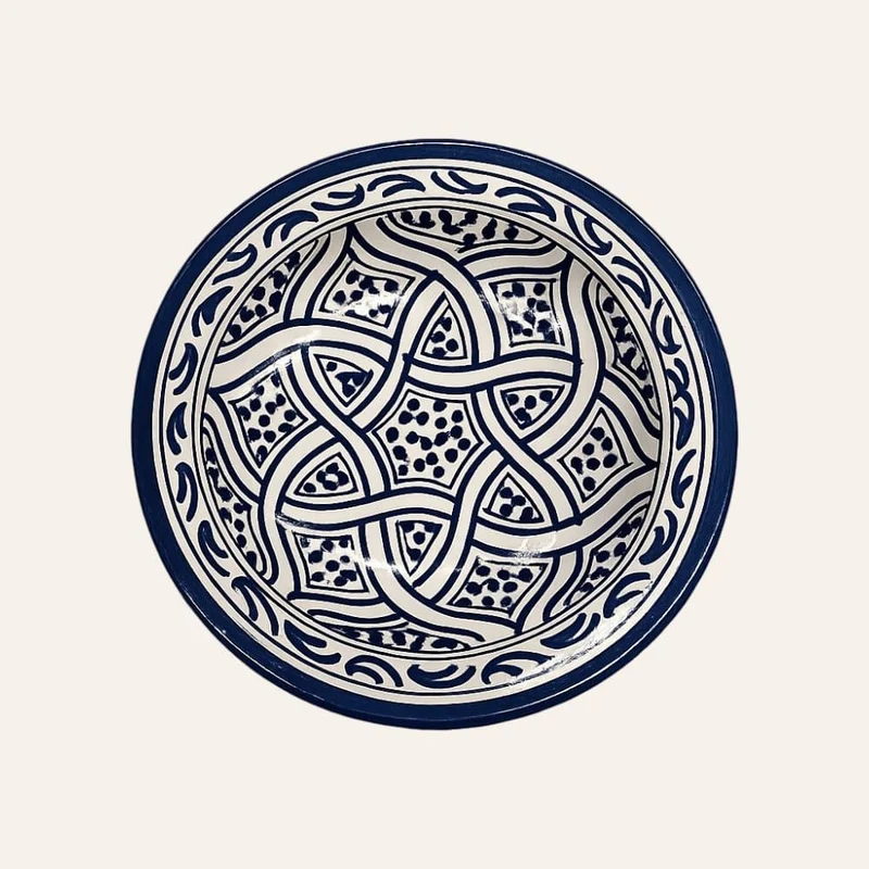 Arabischer Keramikteller aus Fez 18cm