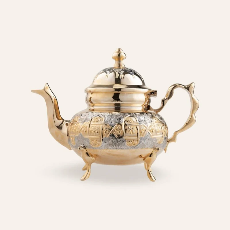 Alquba Golden Alpaca Arabische Teekanne 1000 ml