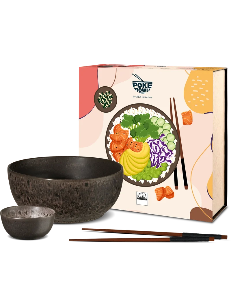 Poké Bowl Set, mangosteen | 24950266 | Steinzeug