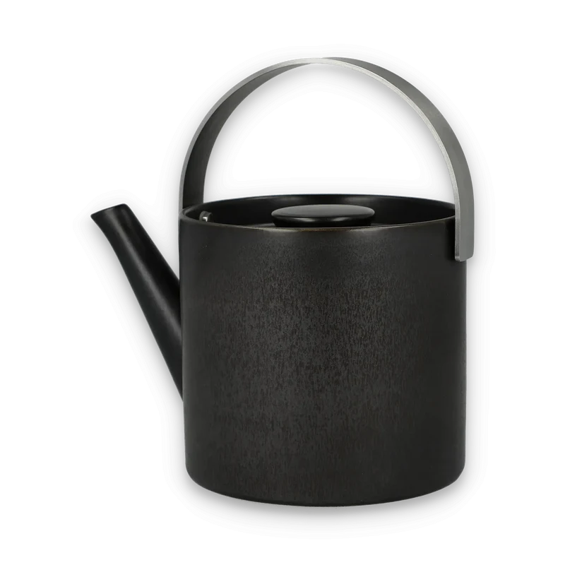 Teekanne mit Sieb Porcelain Teapot graphite