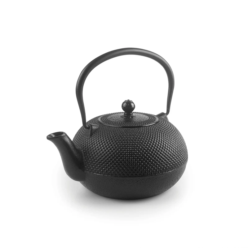 Teekanne Schwarz | Gusseisen | 1,8 Liter