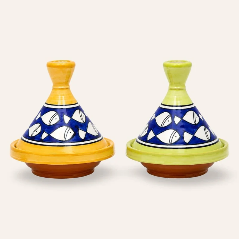 Marokkanische Fisch-Tajine aus Keramik