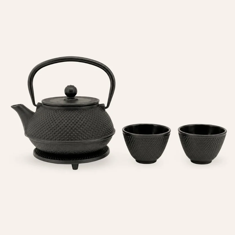 Japanisches Teeservice aus Gusseisen 0'80L