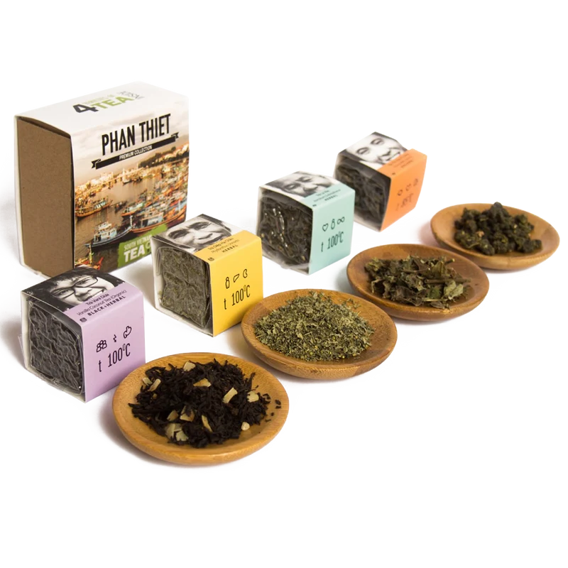 Sense Asia Tea Sampler Tea Gift Collection of Loose Leaf Teas Sampler PHAN THIET
