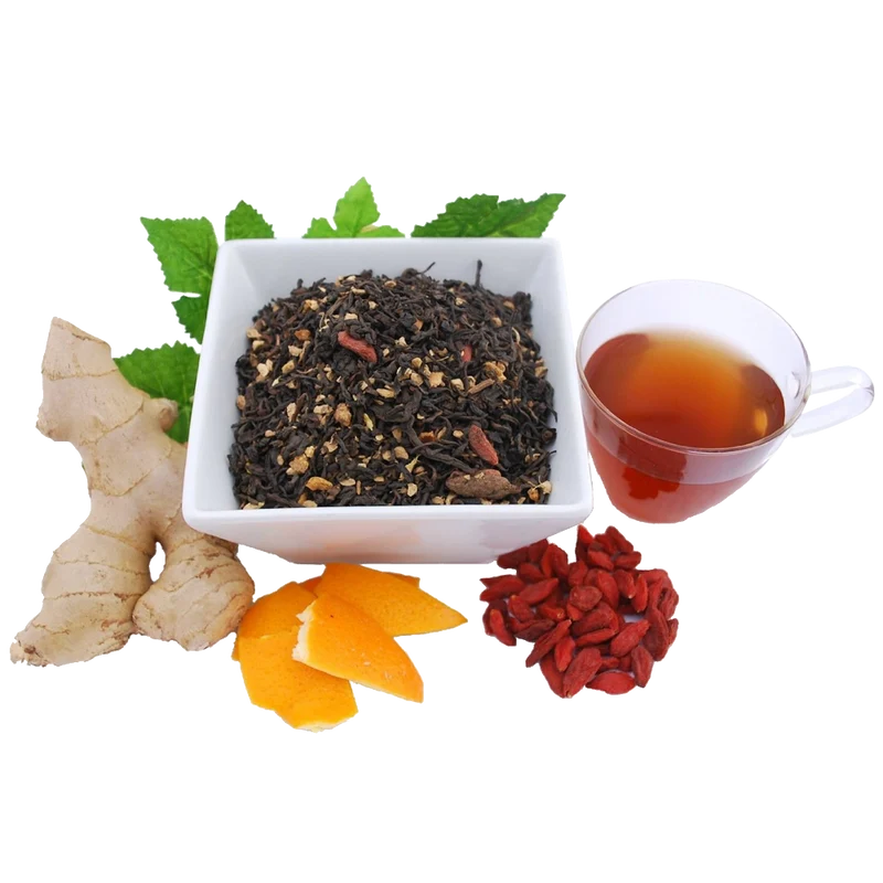 Ginger Pu erh Organic Loose Leaf Tea