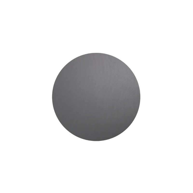 Tischset rund, basalt, Lederoptik | 7857420 | PVC