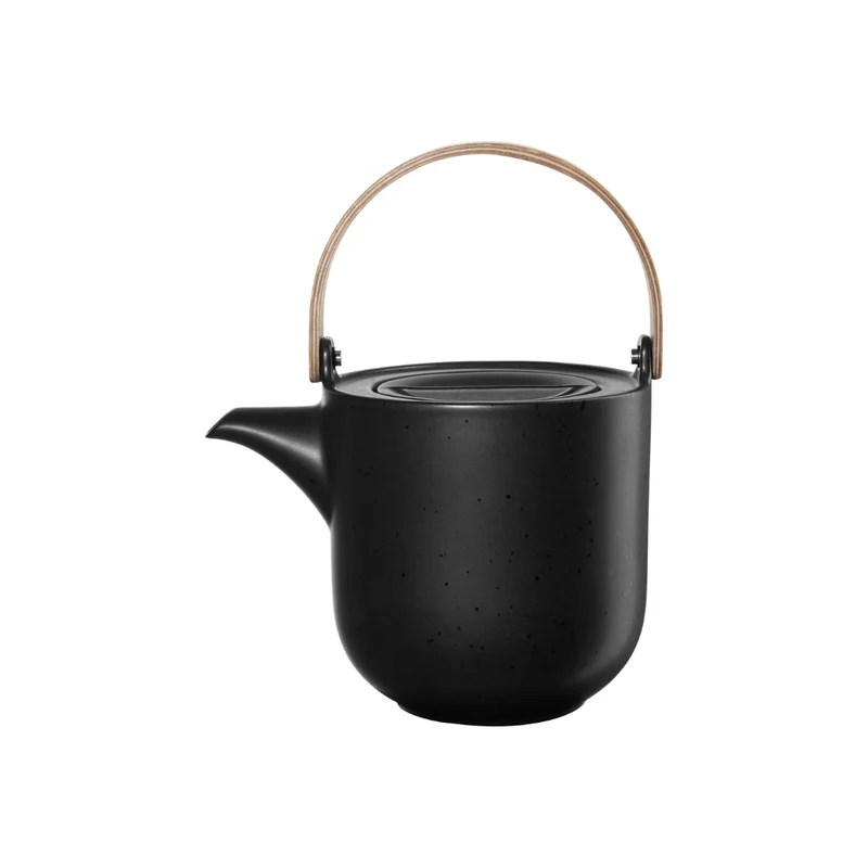 Teekanne mit Holzgriff, kuro, 1,5 l. | 19372190 | Porzellan