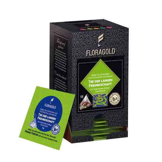 FLORAGOLD® Tee der langen Freundschaft | Weißer Tee | Pyramidenbeutel