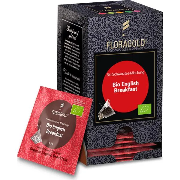 FLORAGOLD® Bio English Breakfast | BIO | Schwarztee | Pyramidenbeutel