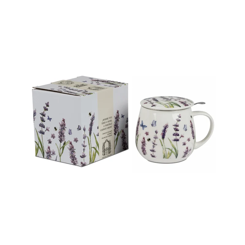 Becher | Tasse mit Deckel | Barrel | Lavendel