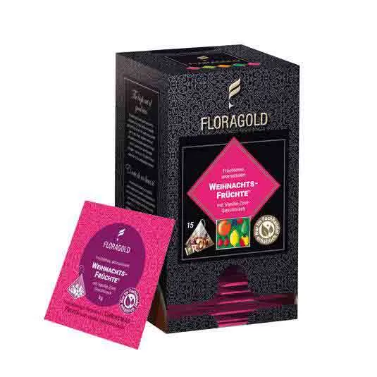 FLORAGOLD® Weihnachtsfrüchte® | Früchtetee | Pyramidenbeutel