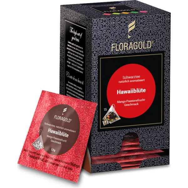 FLORAGOLD® Hawaiiblüte | Schwarztee | Pyramidenbeutel