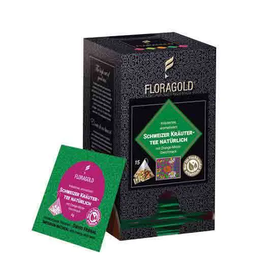 FLORAGOLD® Schweizer Kräutertee | Kräutertee | Pyramidenbeutel