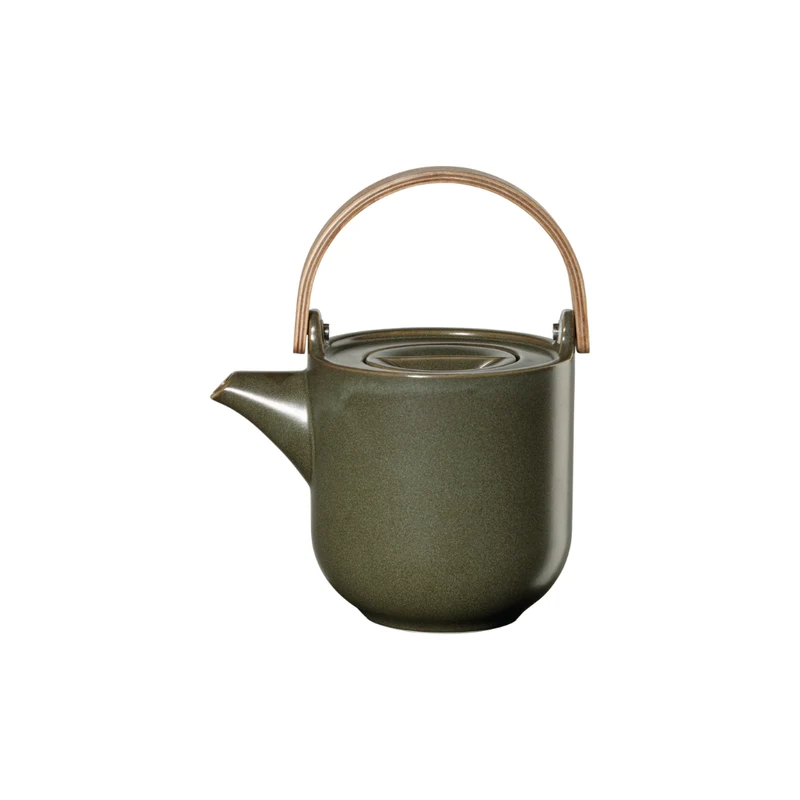 Teekanne mit Holzgriff, nori, 0,6 l. | 19371192 | Porzellan