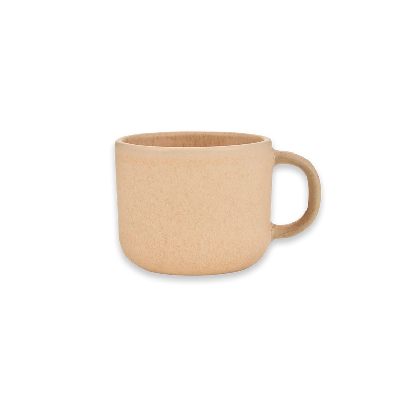 Teetasse handmade Stoneware Cup with Handle Apricot
