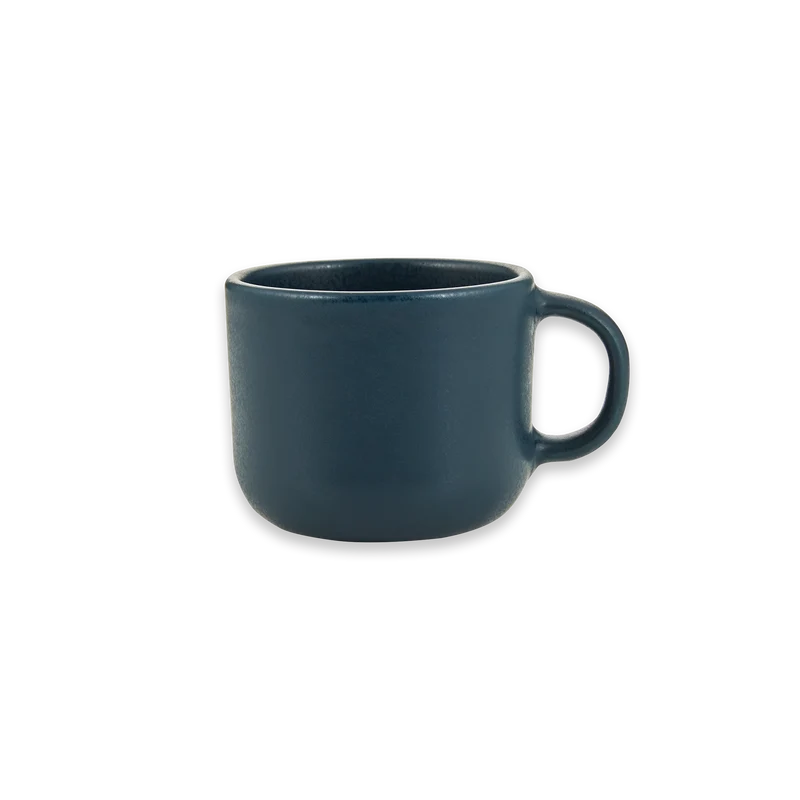 Teetasse handmade Stoneware Cup with Handle Dark Blue