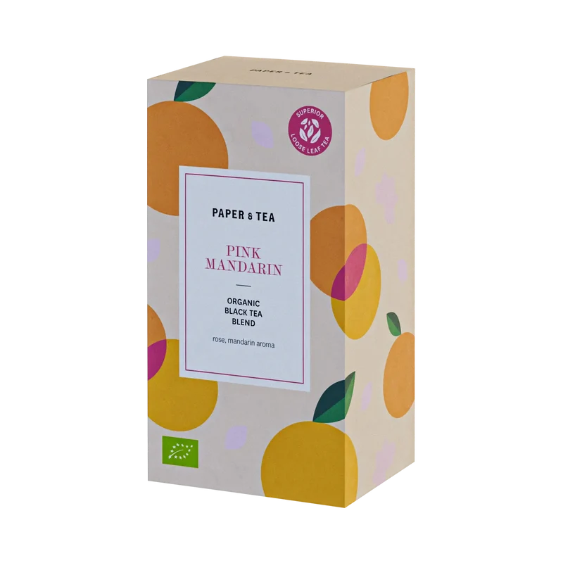 Schwarzer Tee Mischung Pink Mandarin